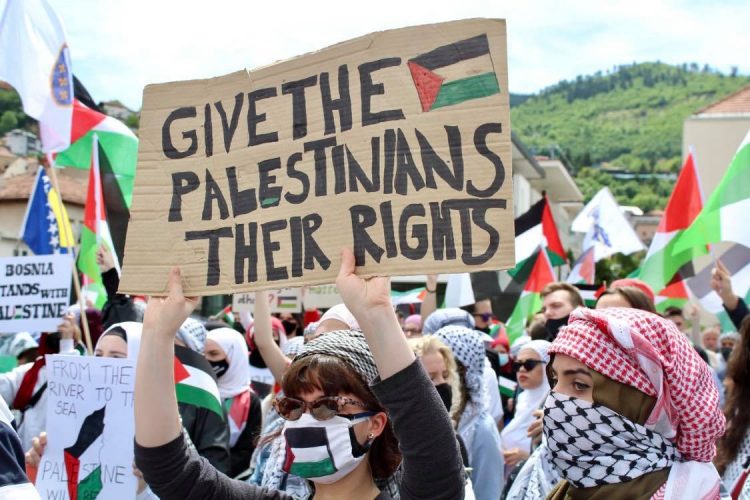 protest podrške Palestini u Sarajevu