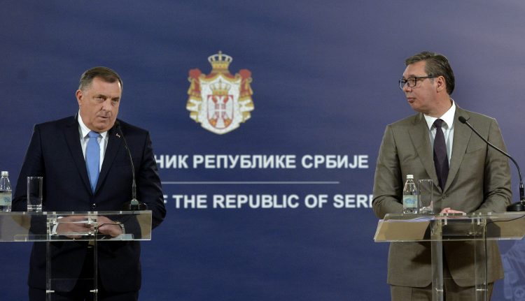Milorad Dodik i Aleksandar Vučić u Beogradu