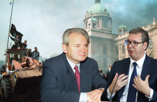 Slobodan Milošević i Aleksandar Vučić