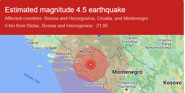 Jak zemljotres pogodio BiH – N1